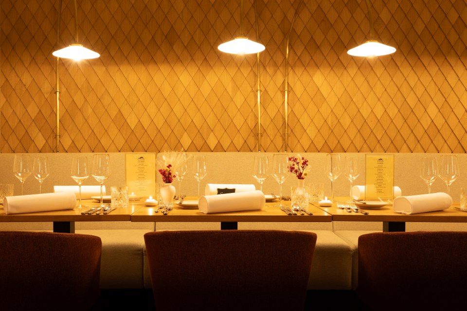 Interior des Restaurants hoamART in Spiegelau