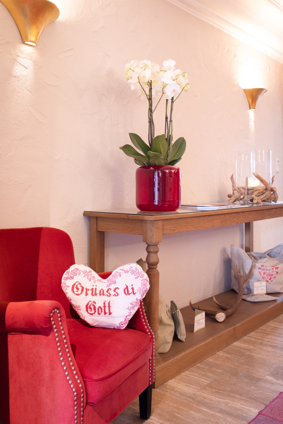 Liebevolles Interior-Detail im Boutique-Hotel